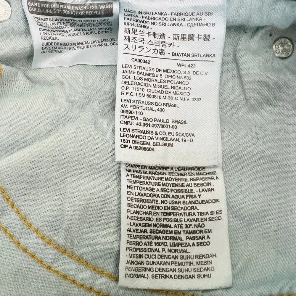 Levi's 514 Jeans Men's Size 34X32 Blue Straight Fit Medium Wash Denim Pants